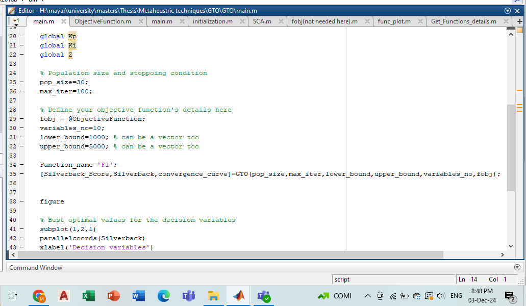 ` ` ` main.m & O global Ki global Z % Population