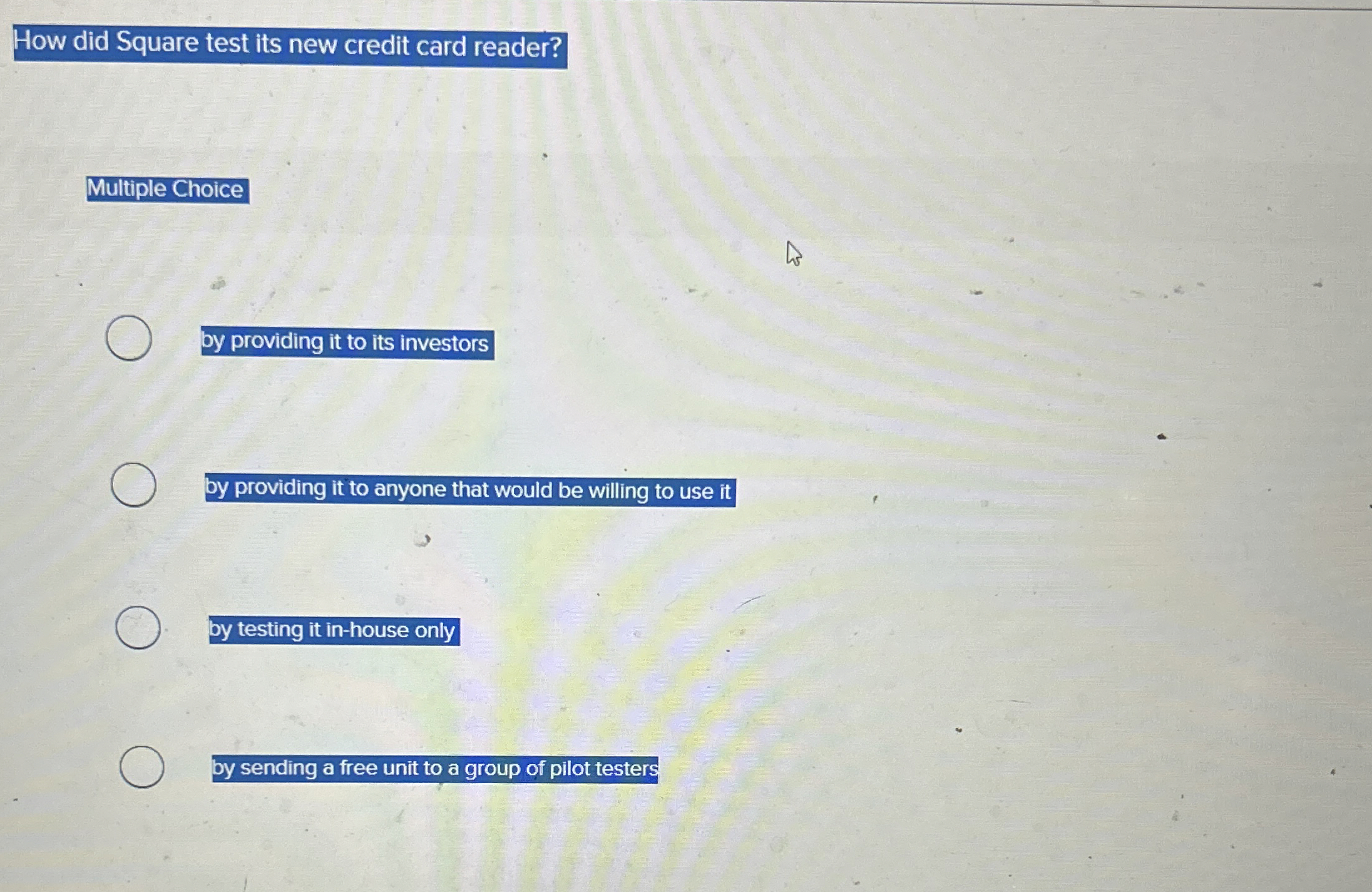 How did Square test its new credit card reader?