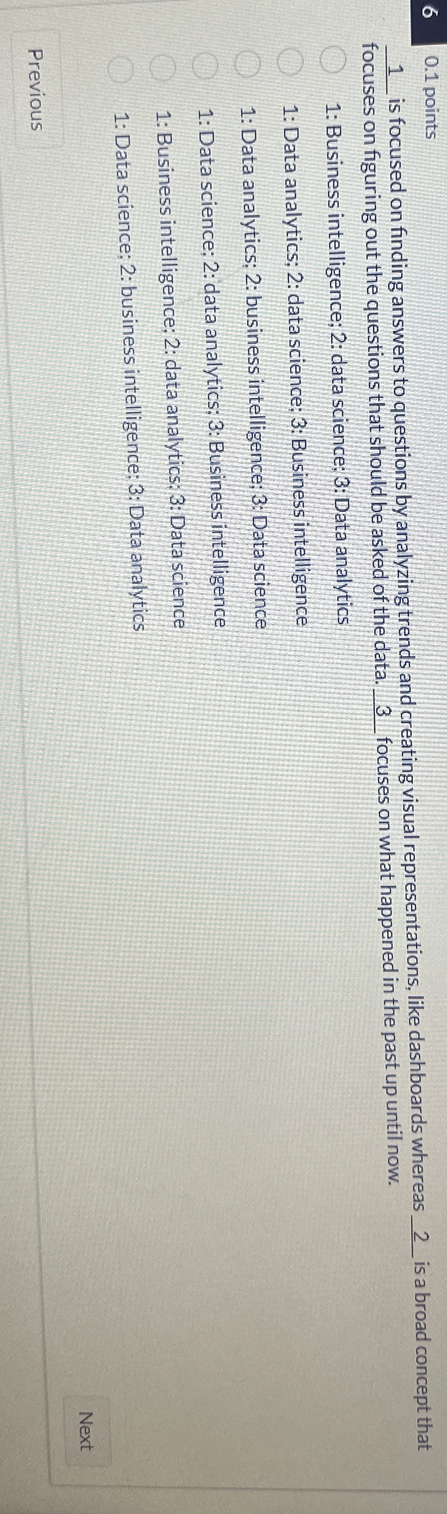 6 0 . 1 points 1 1 is focused on finding answers