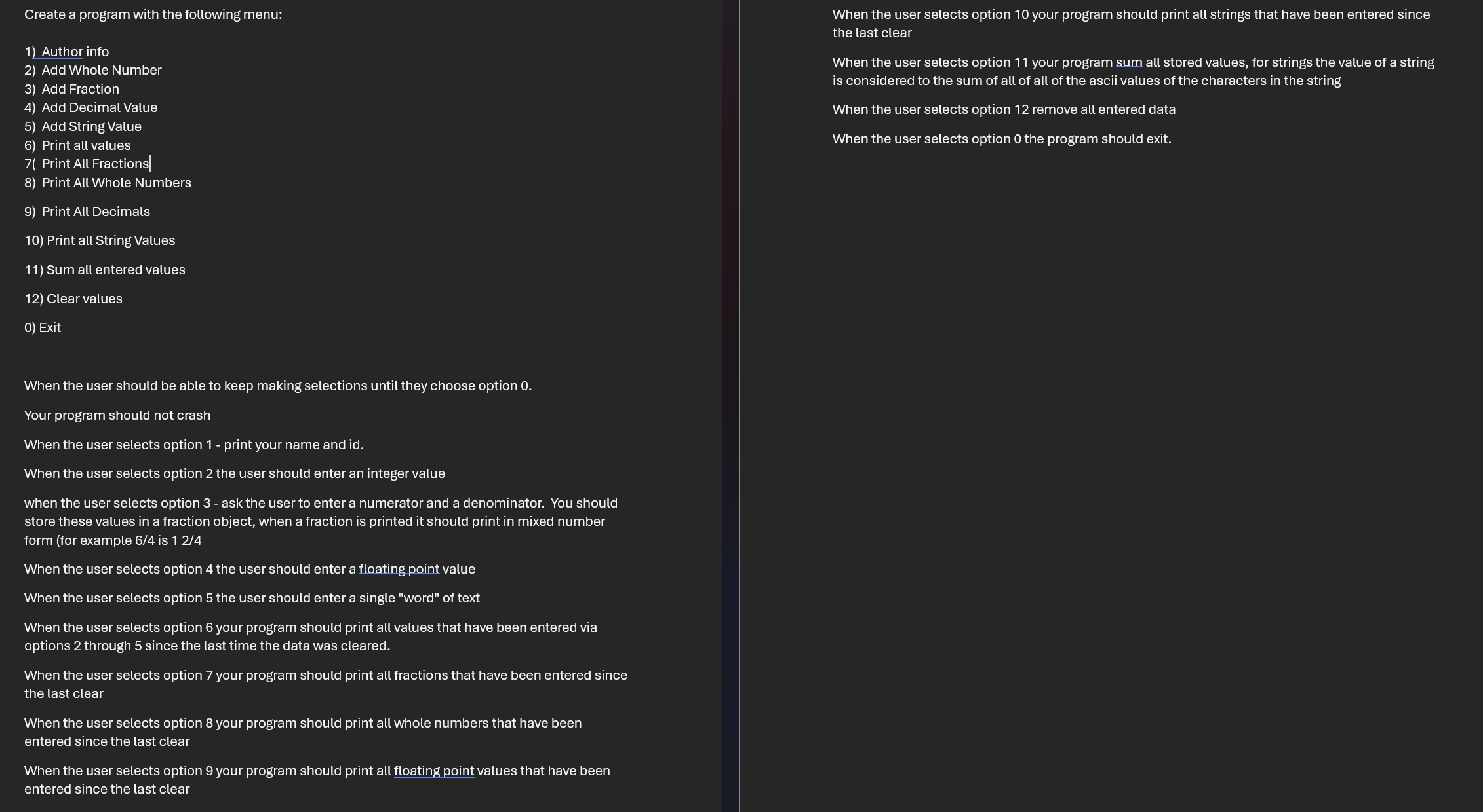 please try to use arraylist and ( switches or for