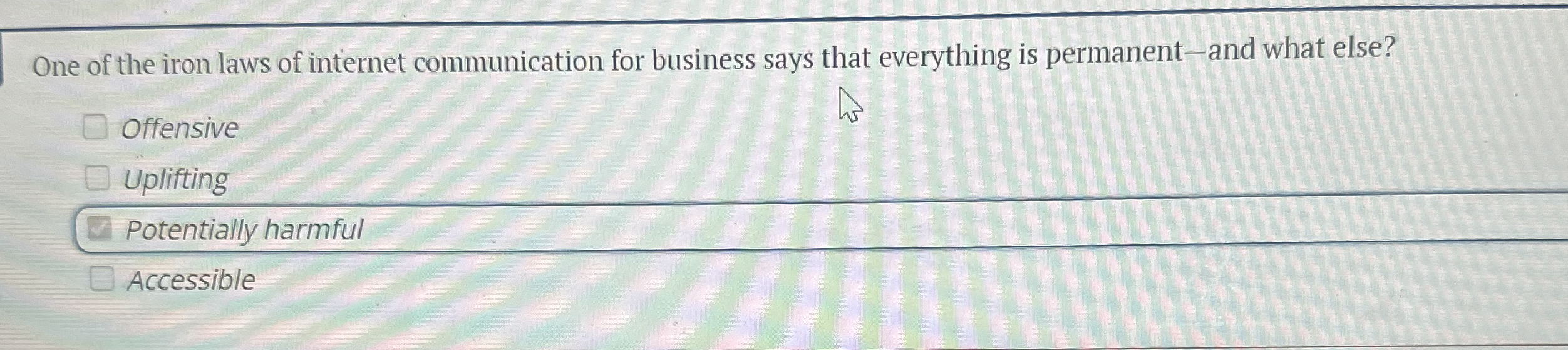 One of the iron laws of internet communication