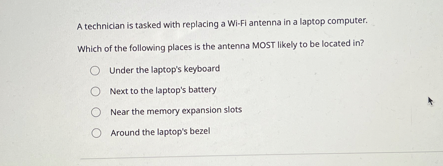 A technician is tasked with replacing a Wi - Fi