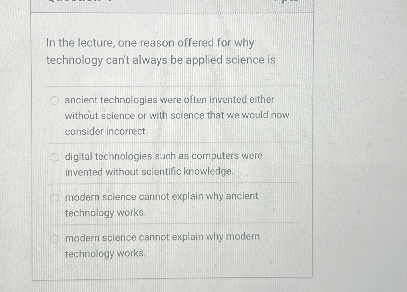 In the lecture, one reason offered for why