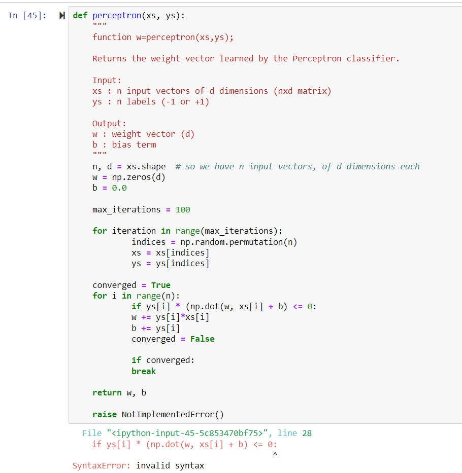 I keep getting a syntax error here. Every time I