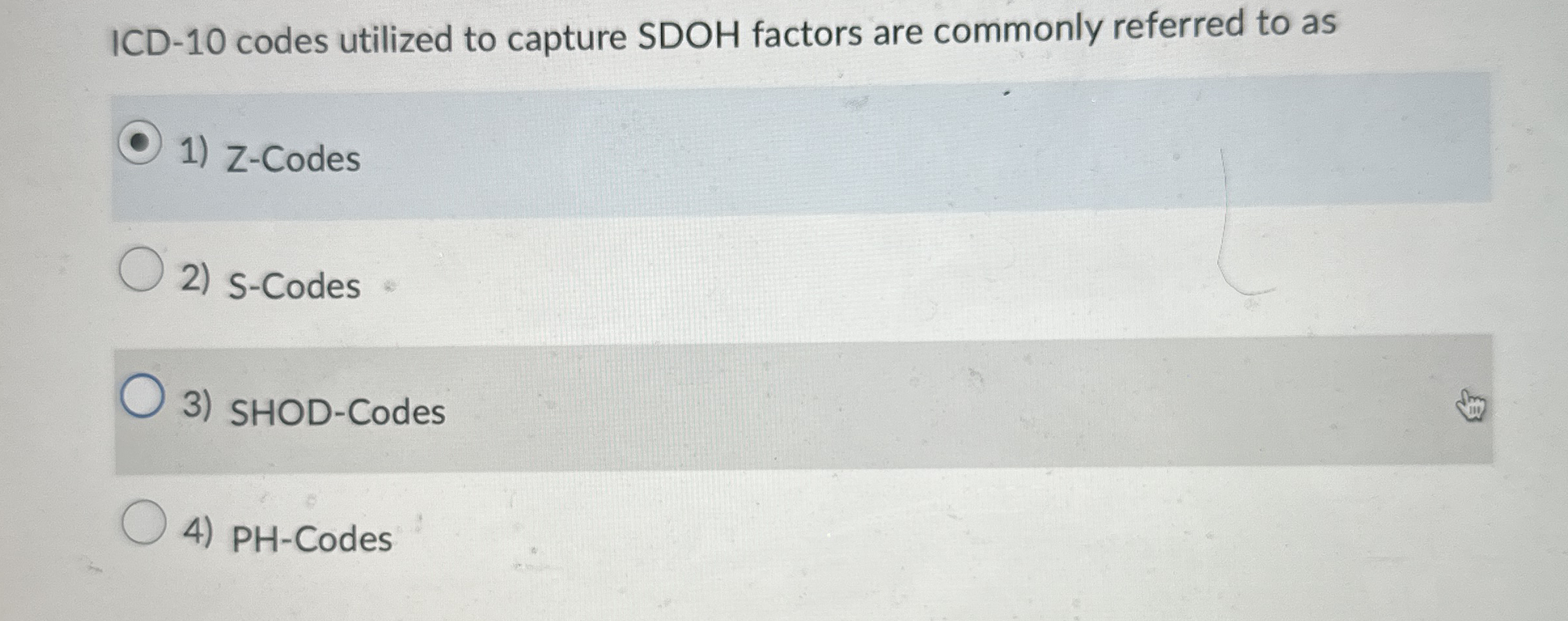 ICD - 1 0 codes utilized to capture SDOH factors