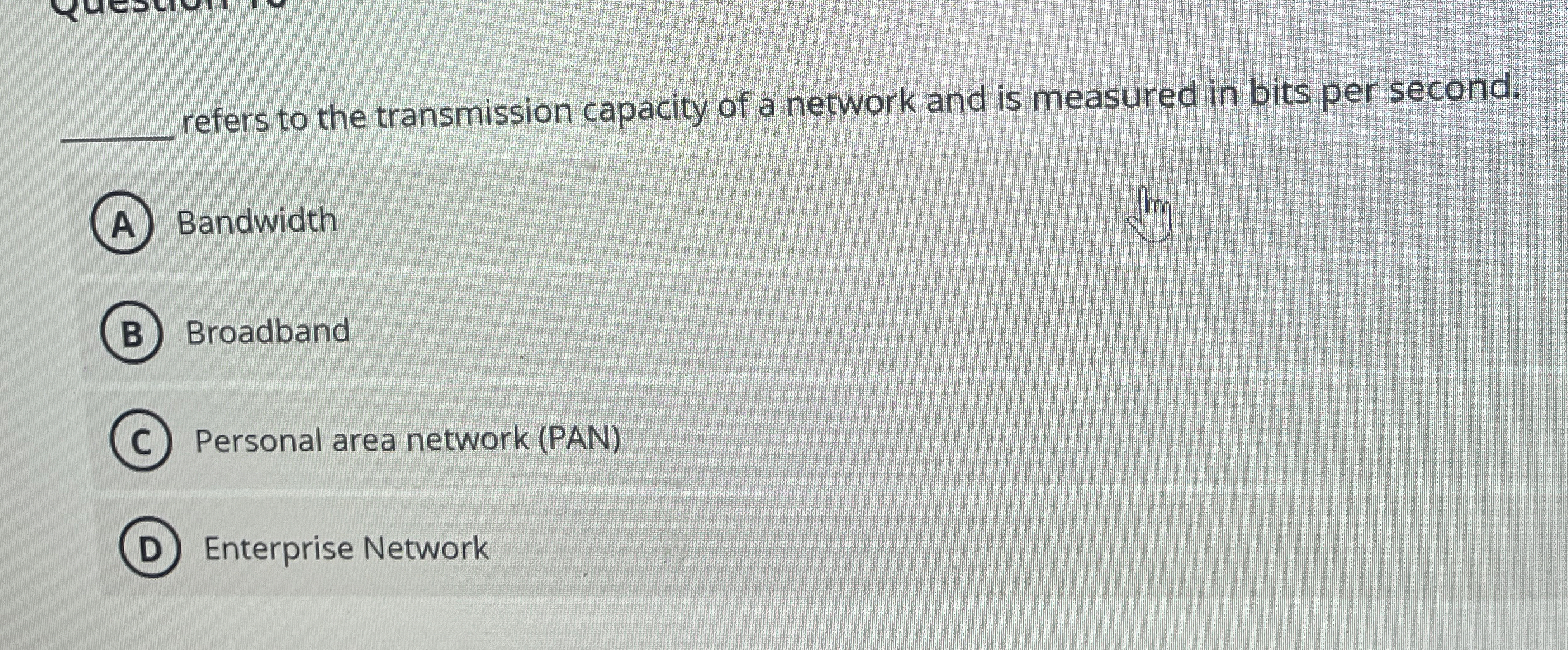 q , refers to the transmission capacity of a
