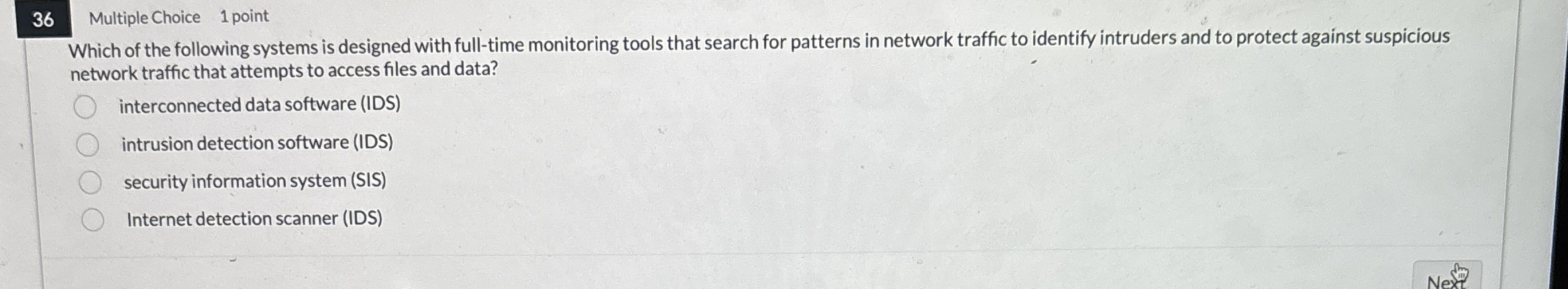 3 6 Multiple Choice 1 Which of the following