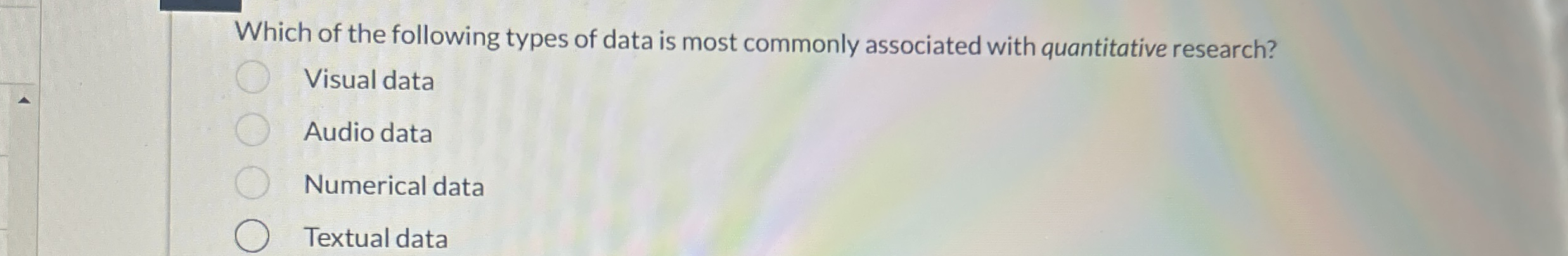 Which of the following types of data is most