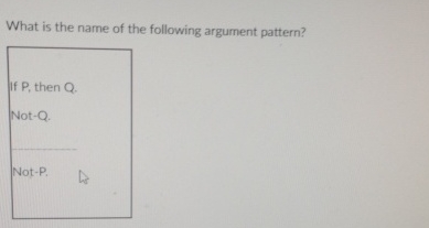 What is the name of the following argurnent