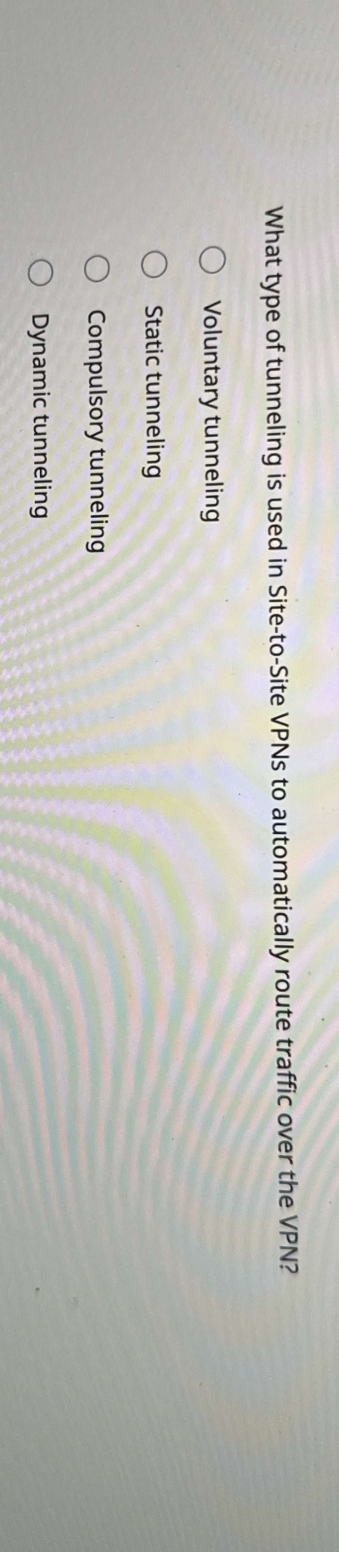 What type of tunneling is used in Site - to -