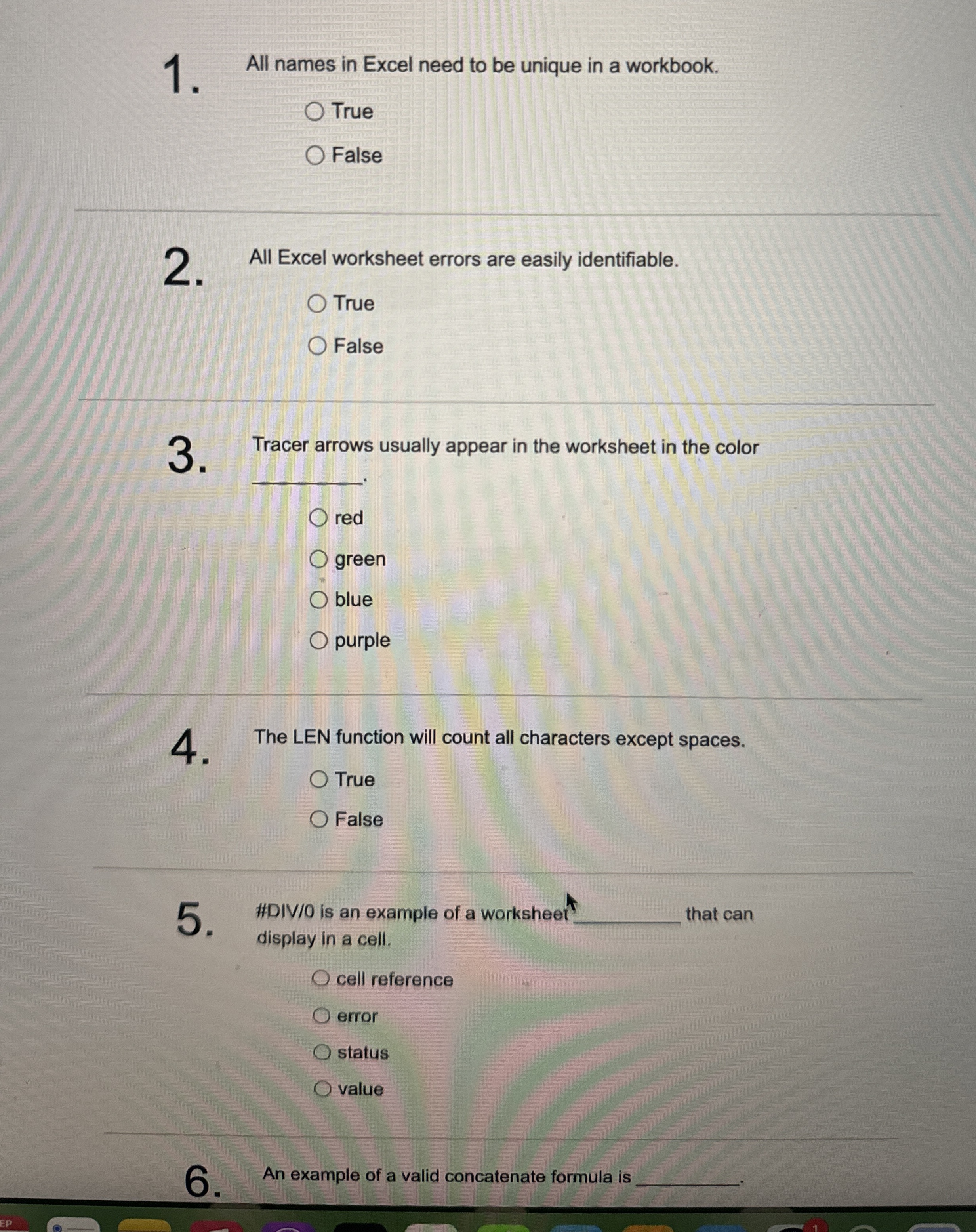 All names in Excel need to be unique in a