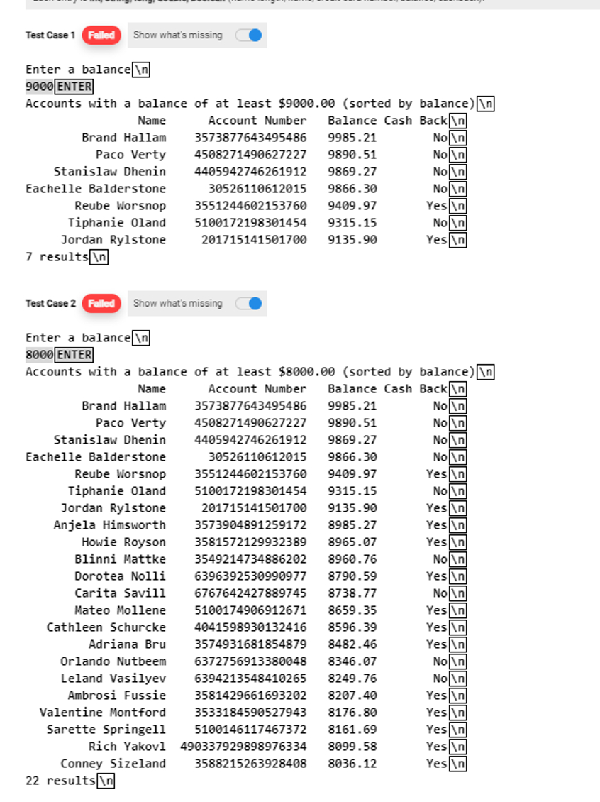 In JAVA. I need help with my code!! It needs to