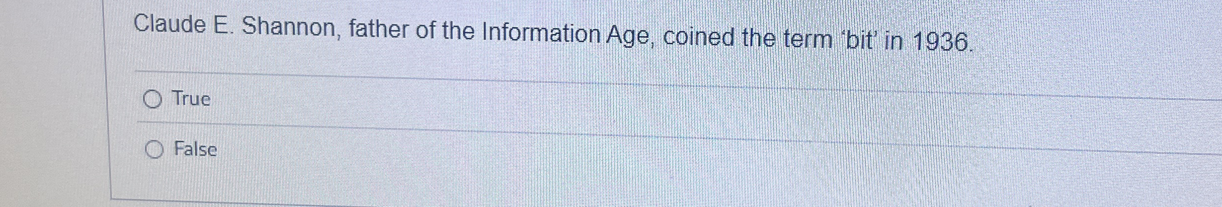 Claude E . Shannon, father of the Information