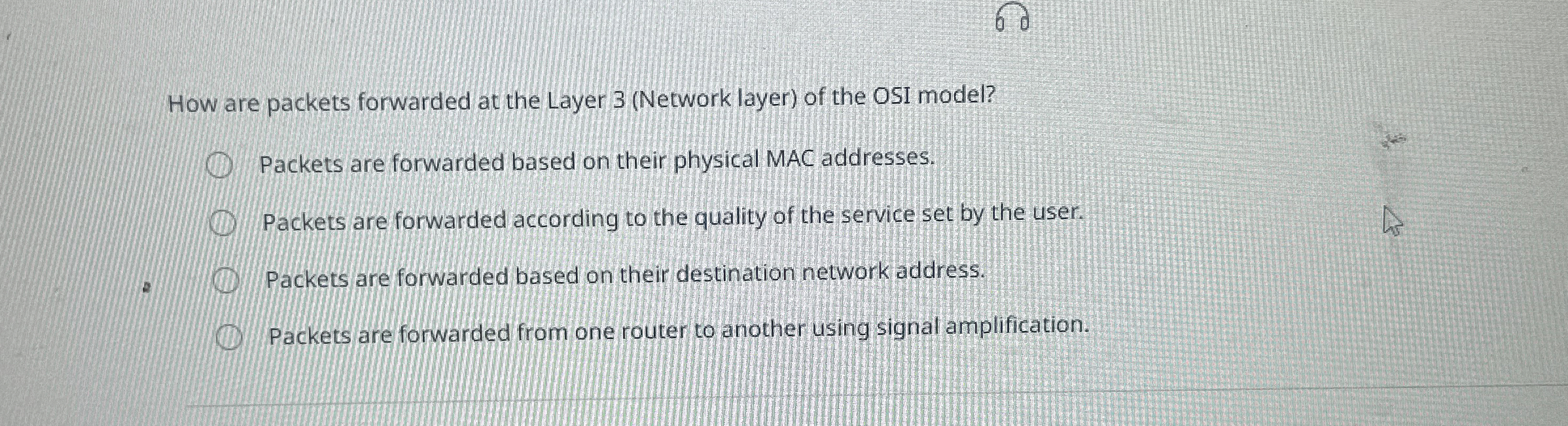 How are packets forwarded at the Layer 3 (
