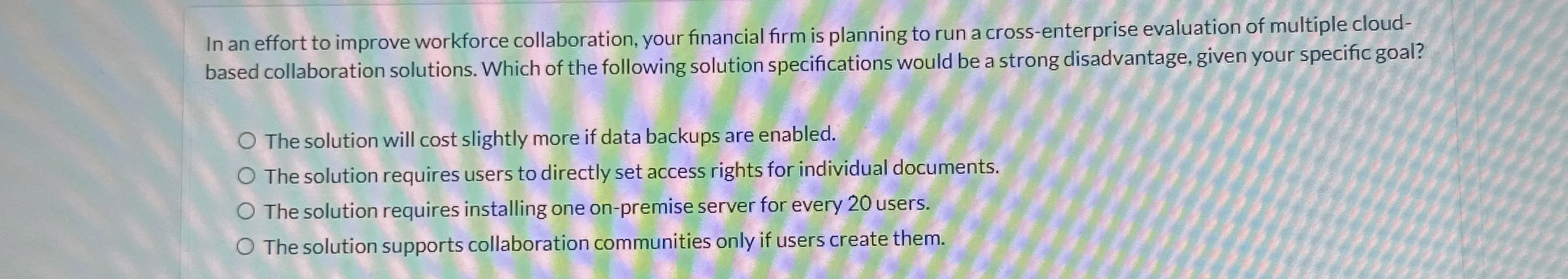 In an effort to improve workforce collaboration,
