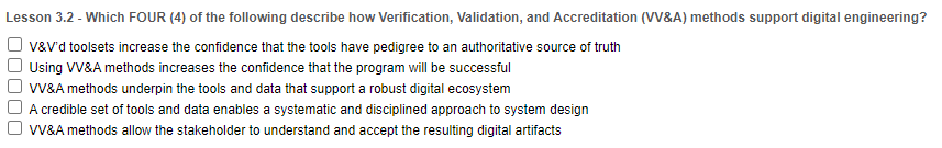 Lesson 3 . 2 - Which FOUR ( 4 ) of the following
