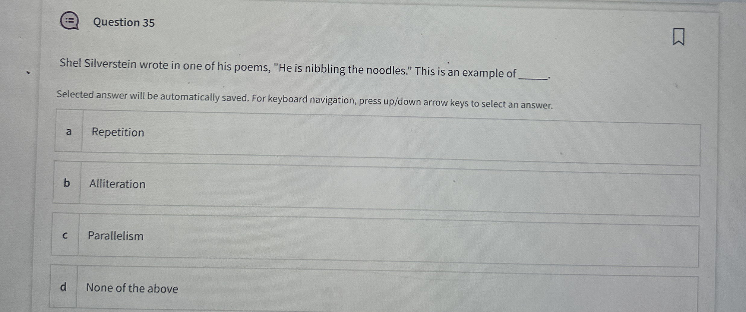 Question 3 5 Shel Silverstein wrote in one of his
