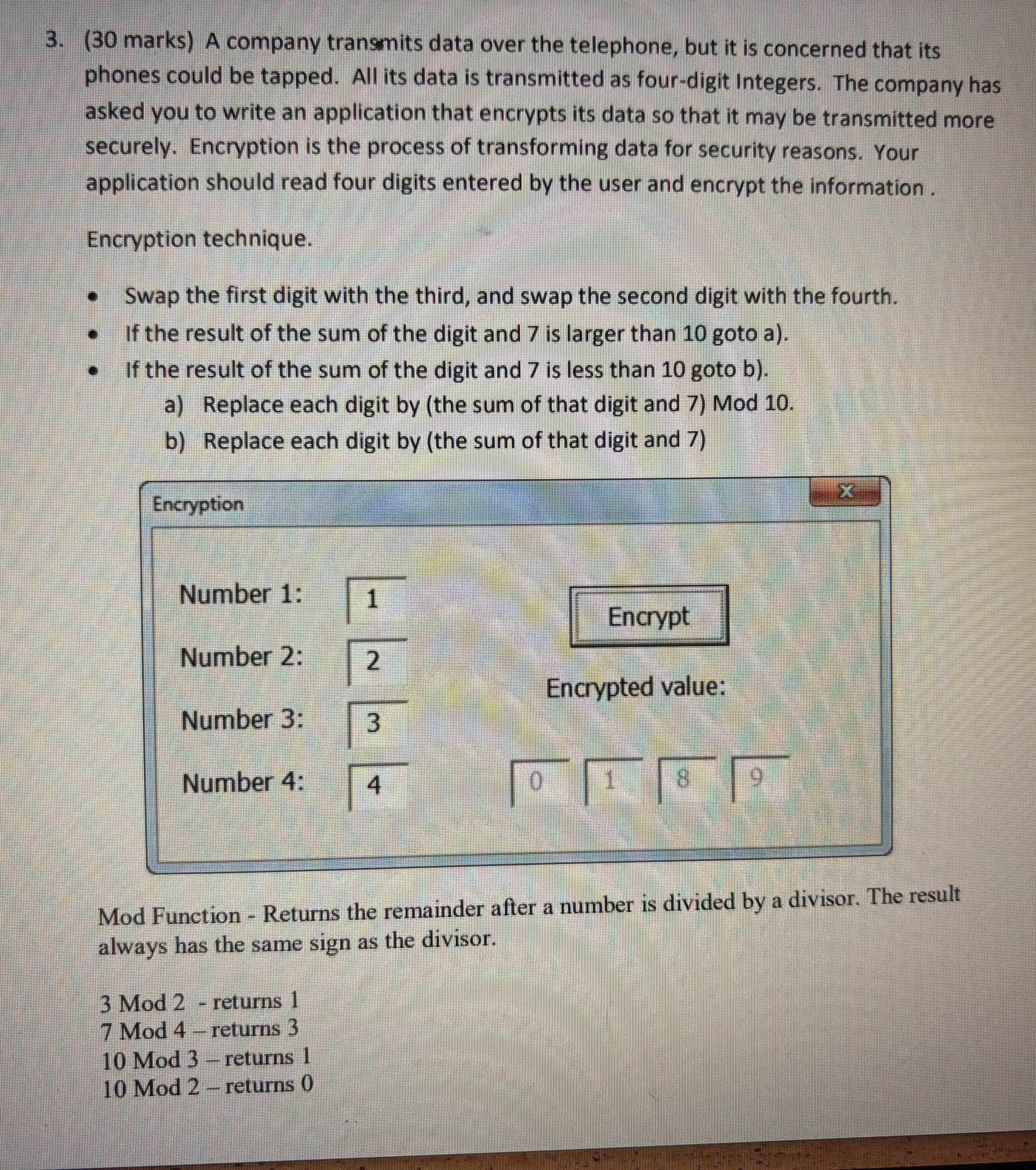VBA code for this question please