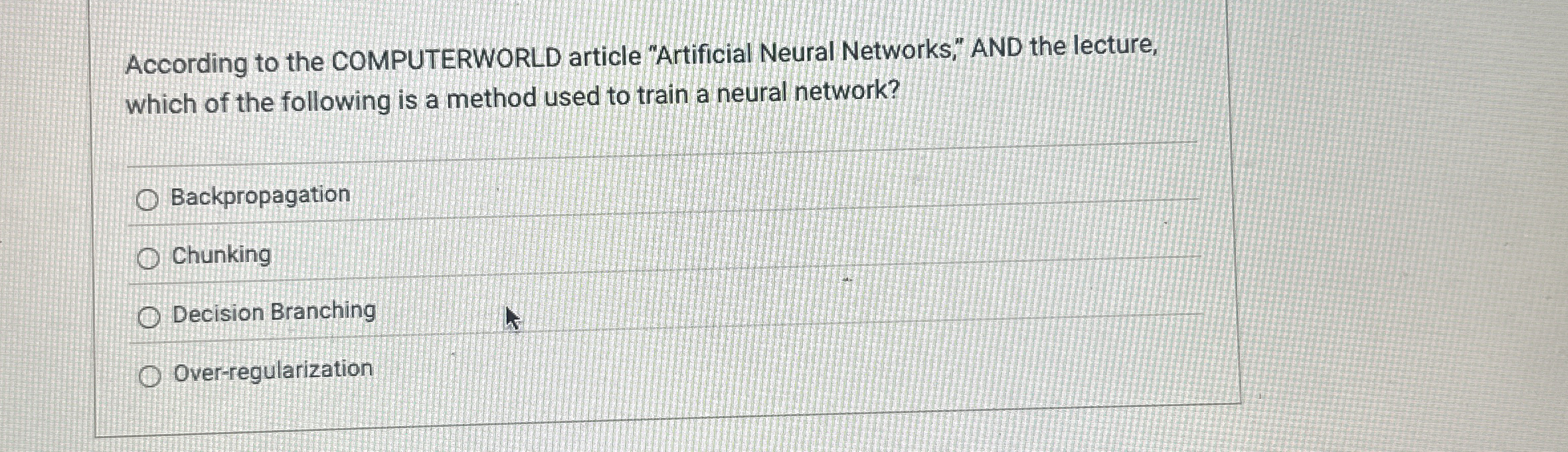 According to the COMPUTERWORLD article