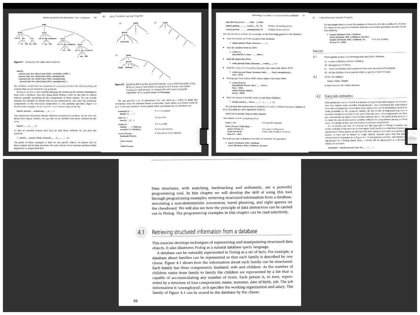 Question 4 A database can be represented in