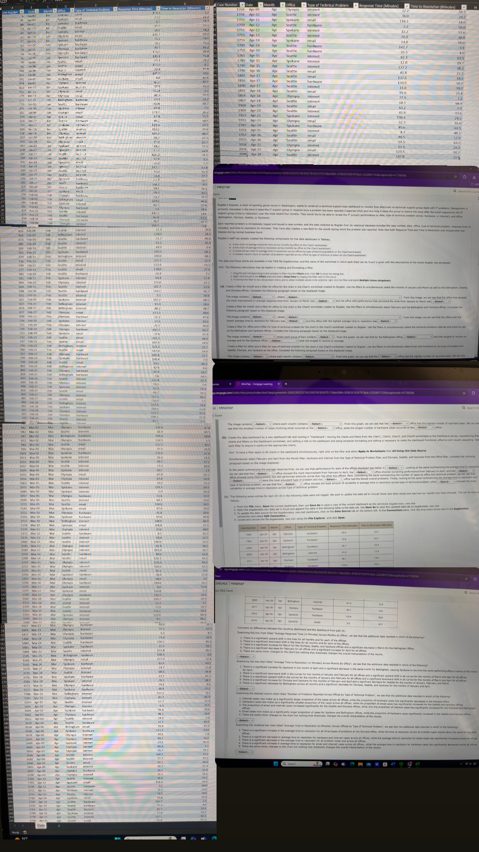 Create a filter for Month and filter for office