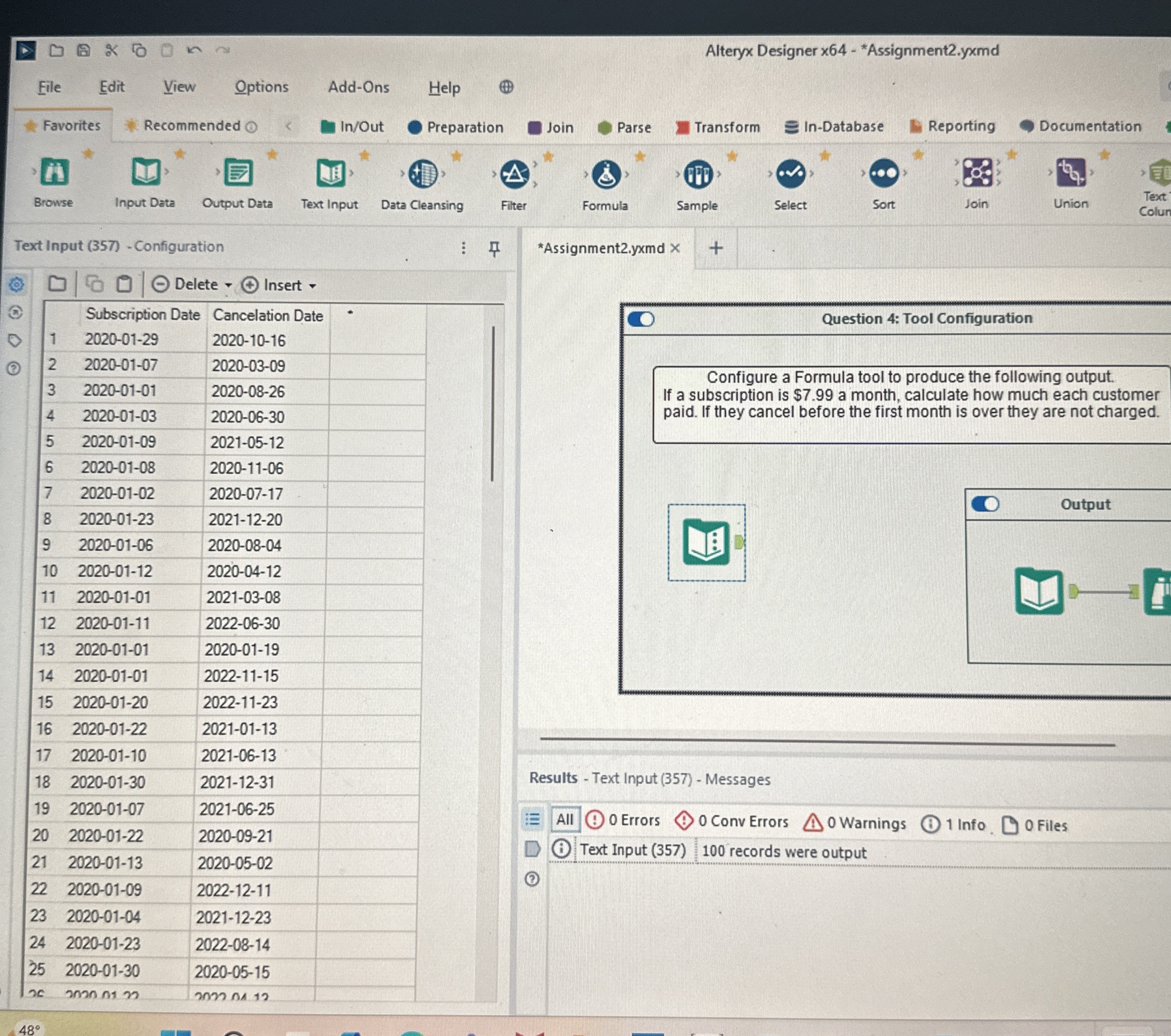 Alteryx Designer x 6 4 Configure a Formula tool