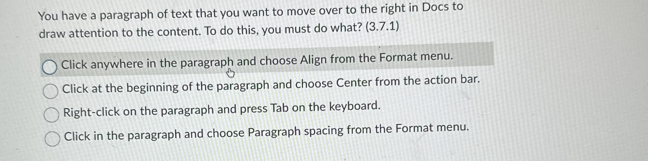 You have a paragraph of text that you want to