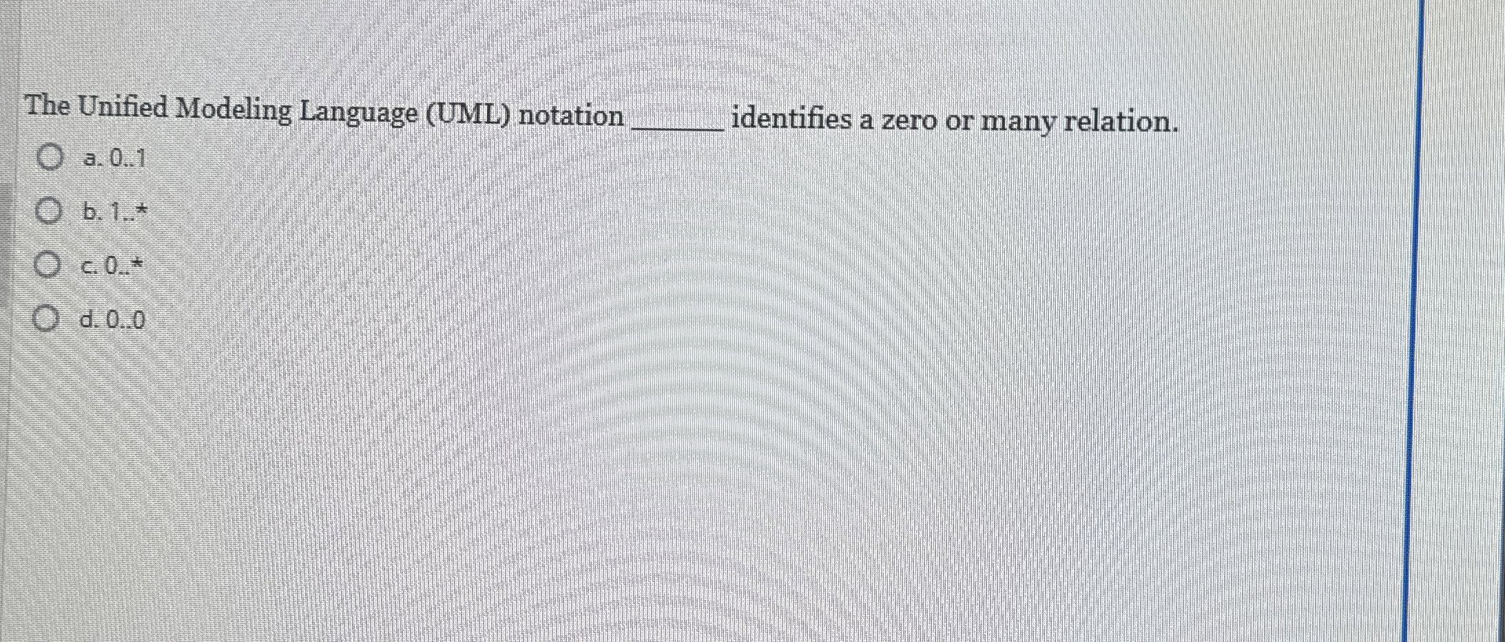 The Unified Modeling Language ( UML ) notation q