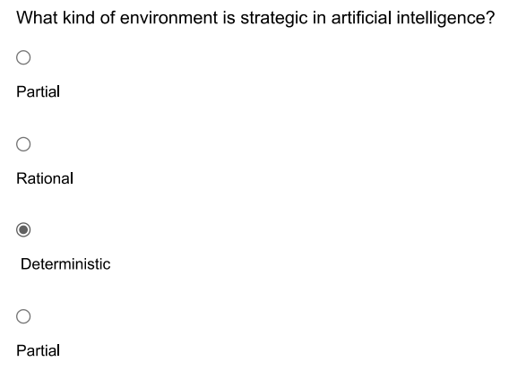 What kind of environment is strategic in