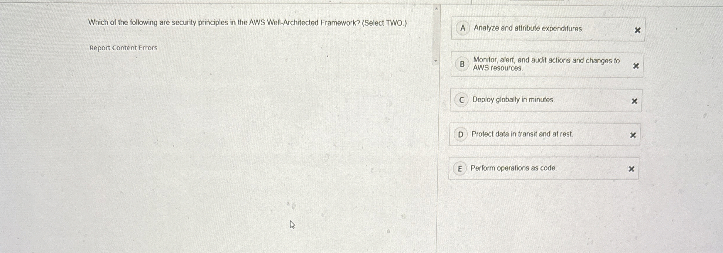 Which of the following are security principles in