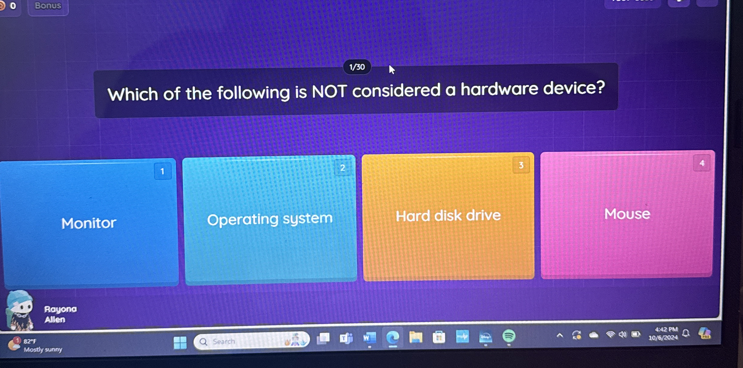 Which of the following is NOT considered a