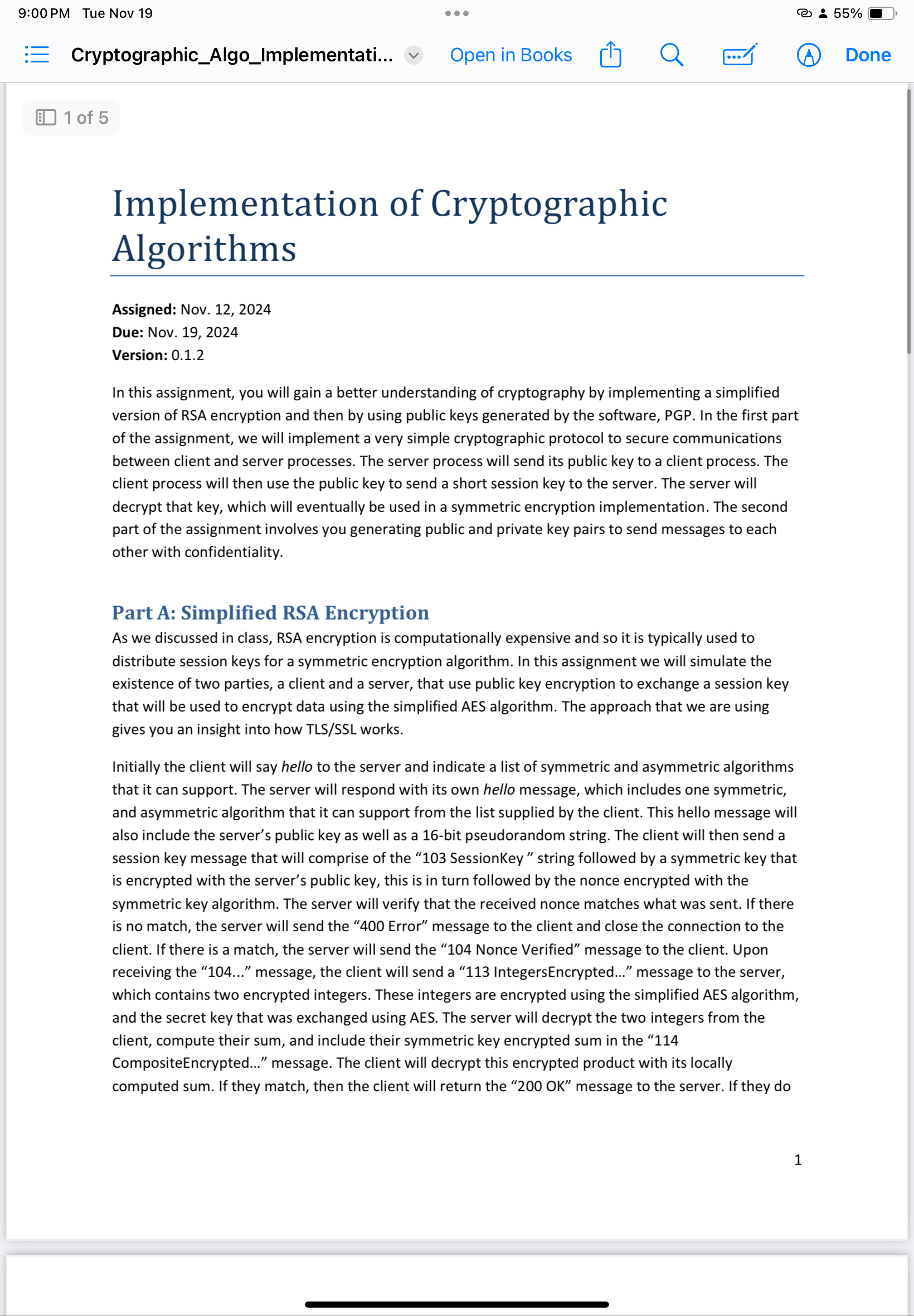 Version: 0 . 1 . 2 In this assignment, you will