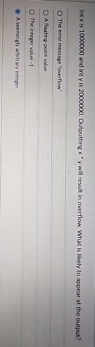 int x is 1 0 0 0 0 0 0 and int y is 2 0 0 0 0 0 0