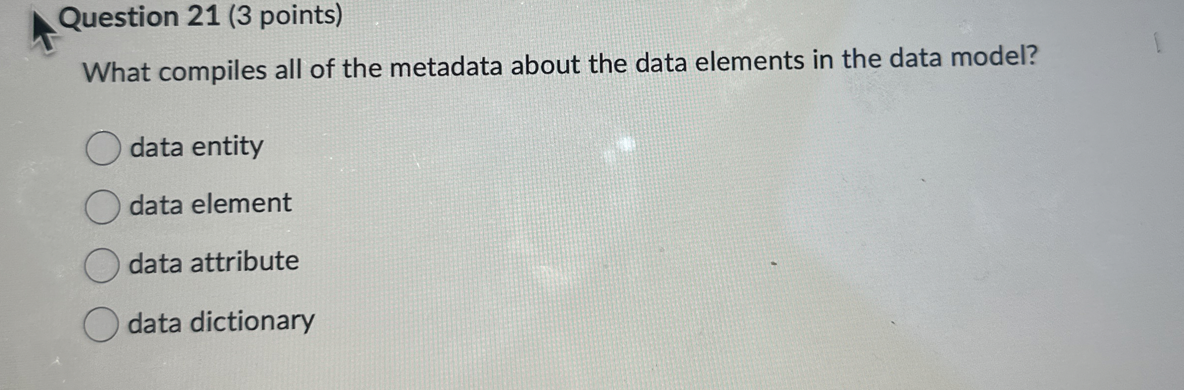 Question 2 1 ( 3 points ) What compiles all of
