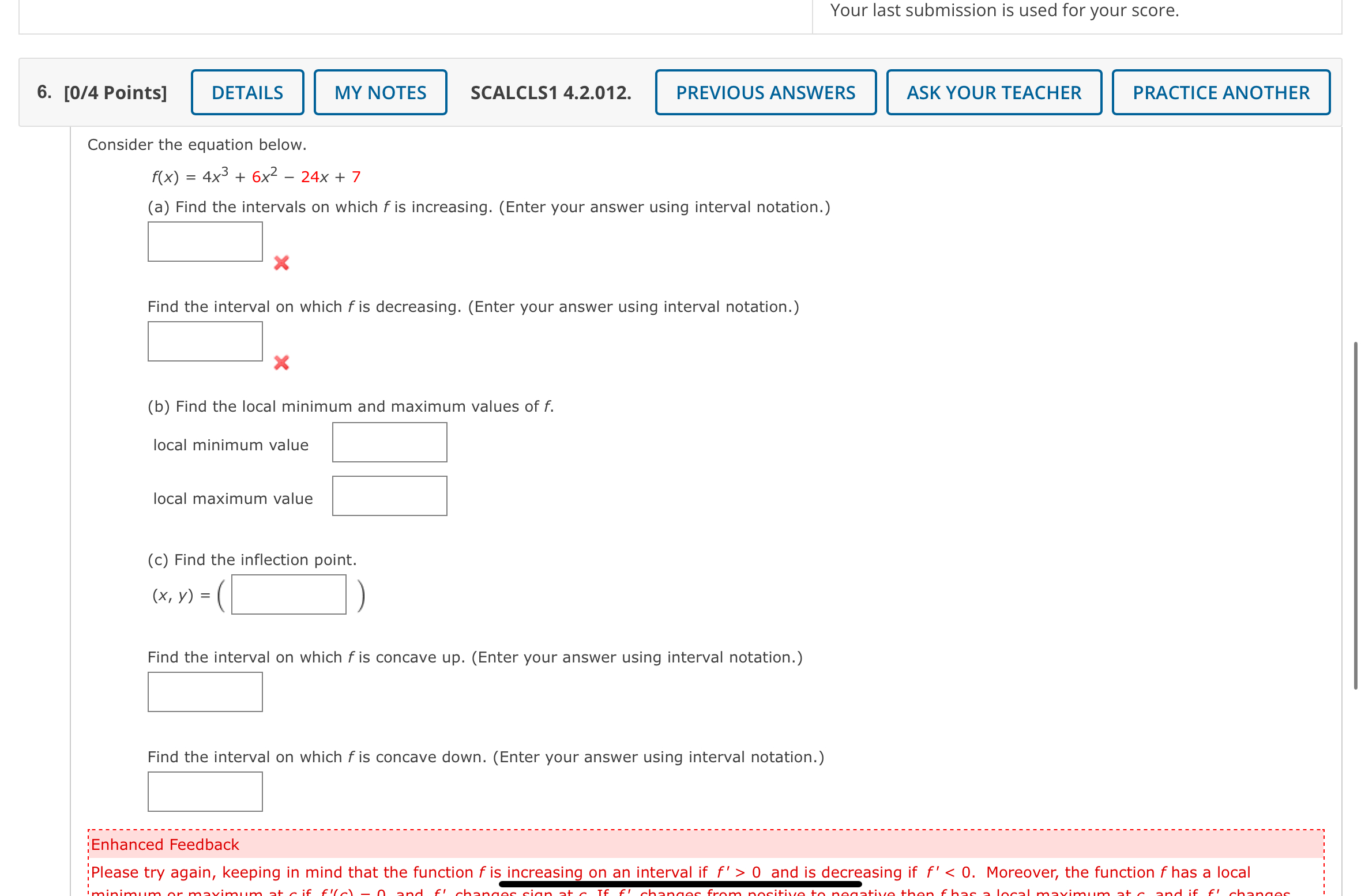 Please try again, keeping in mind that the