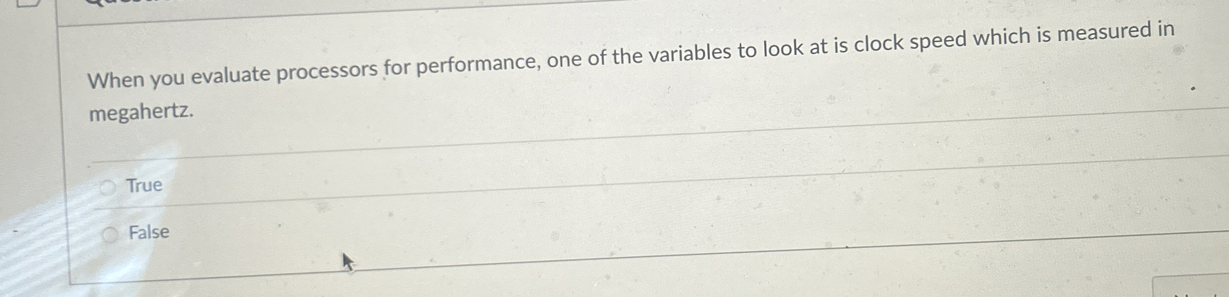 When you evaluate processors for performance, one