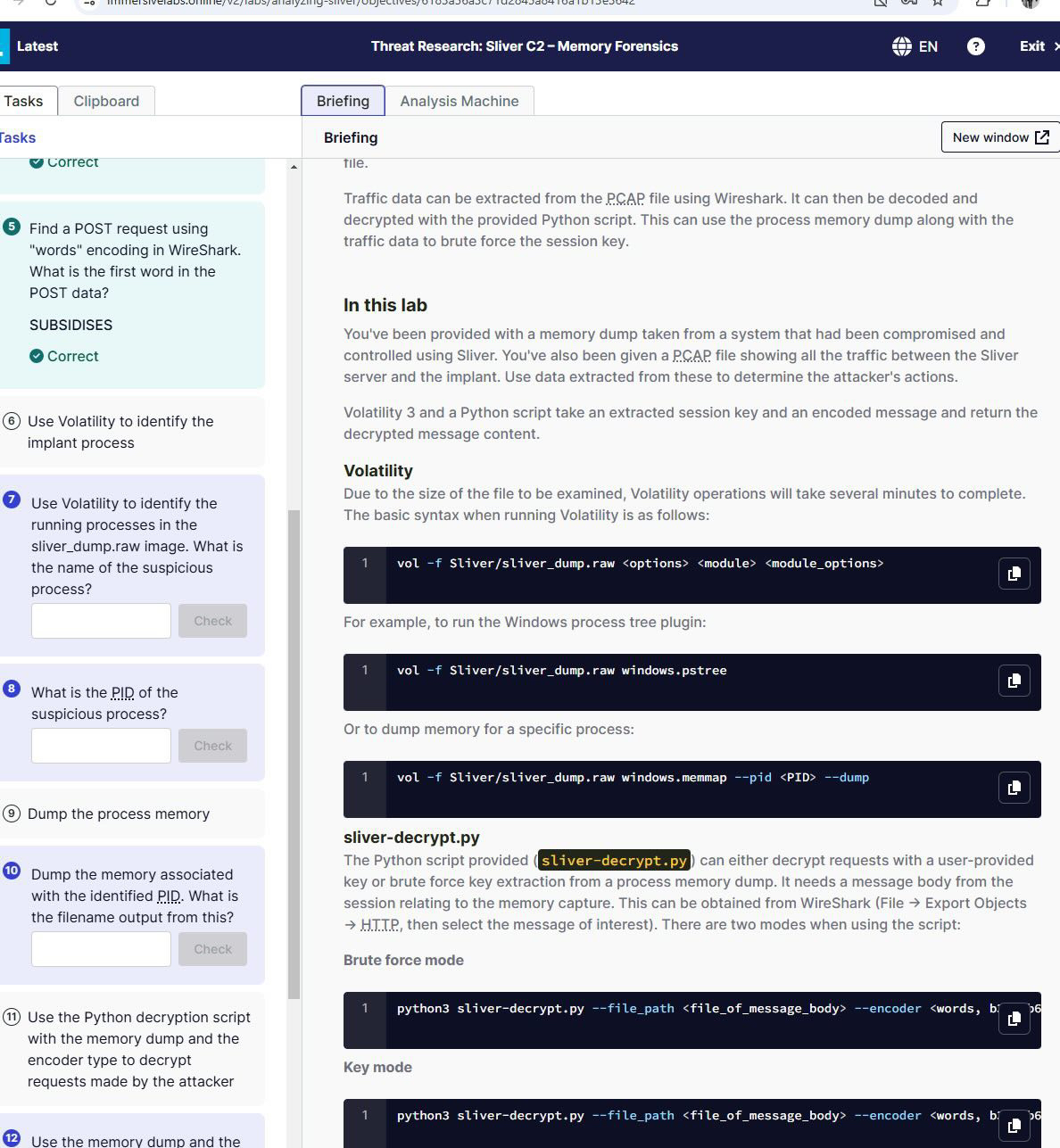 Latest Threat Research: Sliver C 2 - Memory