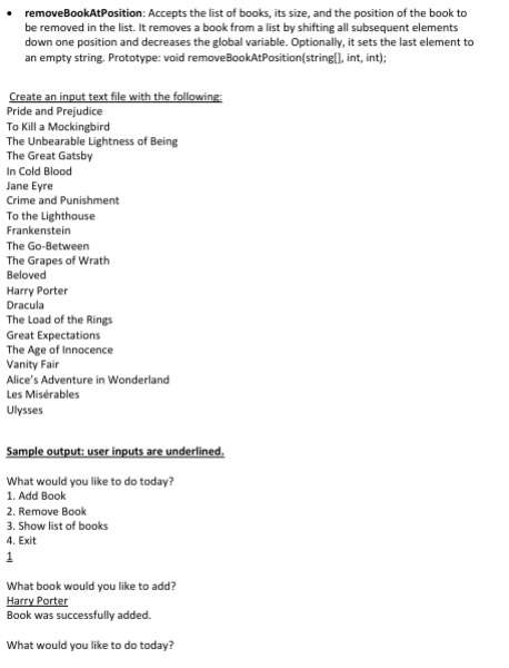 c + + / / Description: Your manager requires a