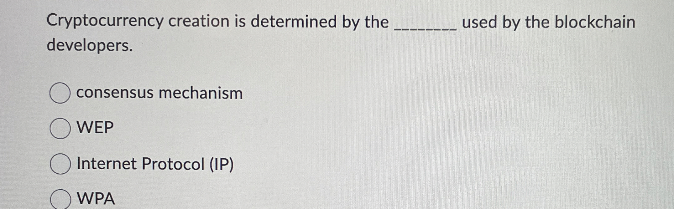 Cryptocurrency creation is determined by the q ,