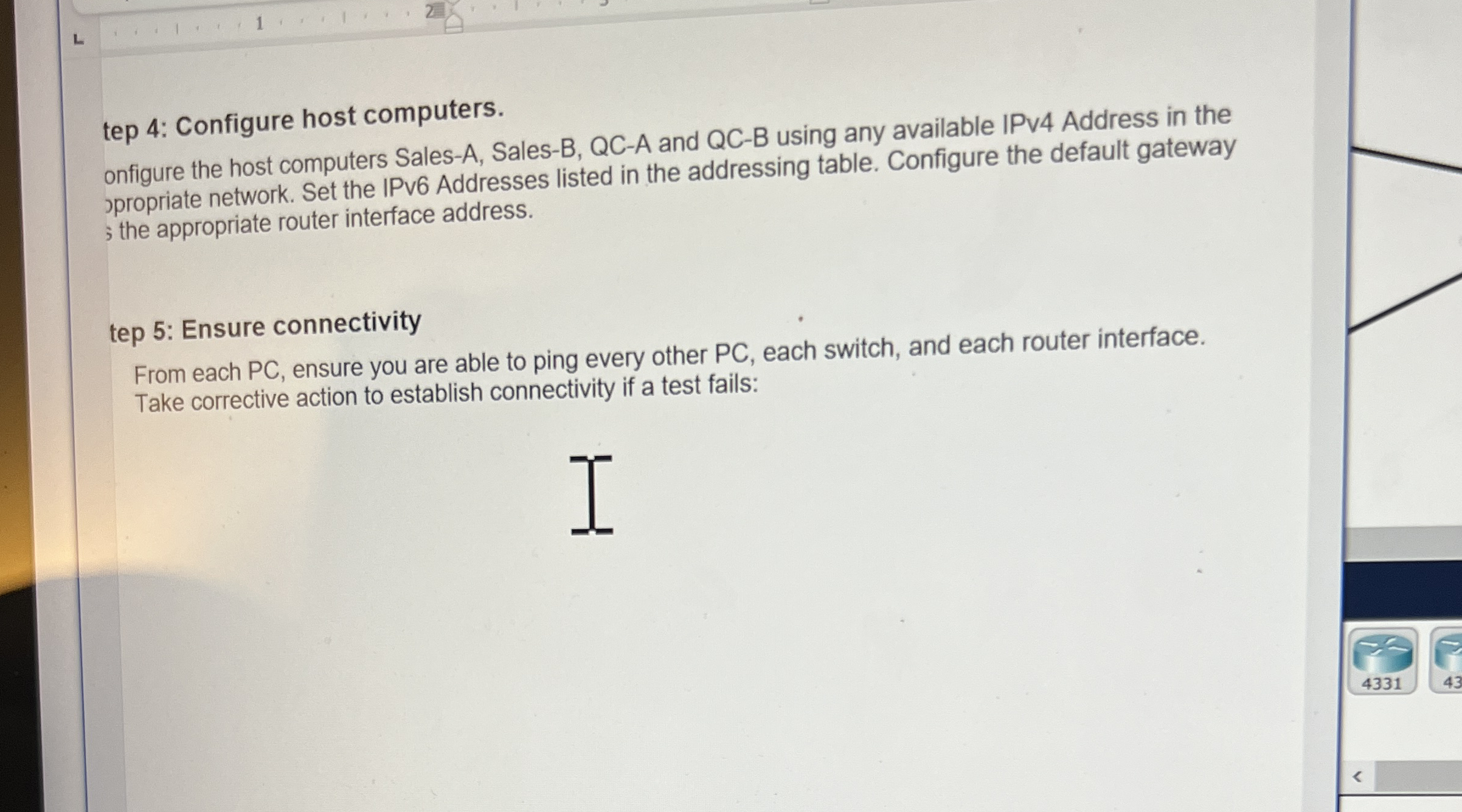 L 1 tep 4 : Configure host computers. onfigure