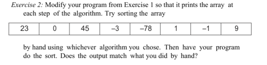 c + + / / Exercise 2 : Modify your program from