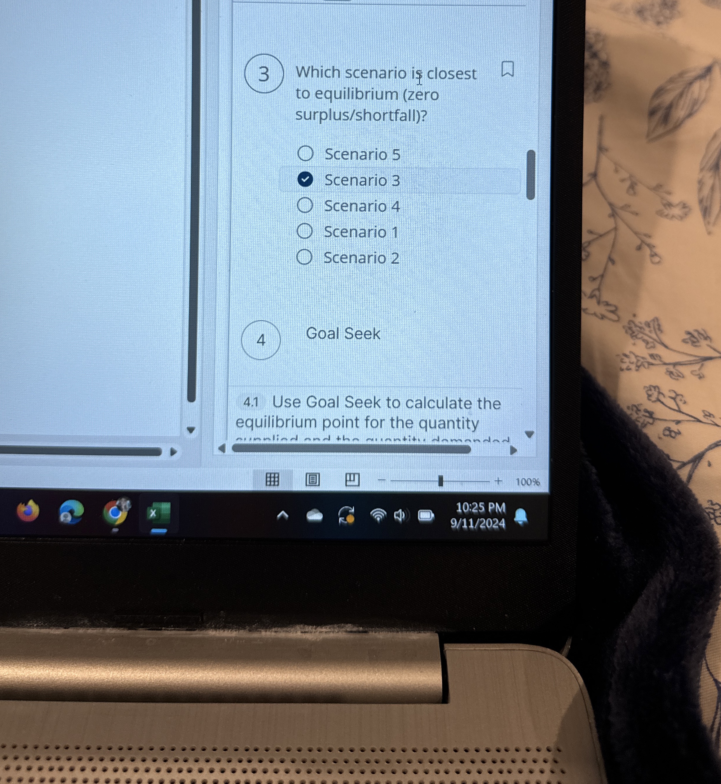 Which scenario is closest to equilibrium ( zero