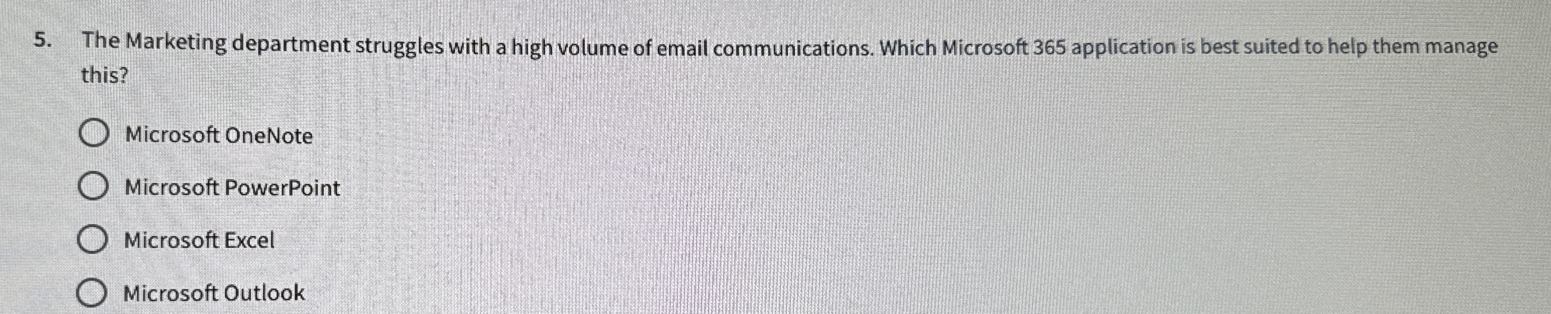 The Marketing department struggles with a high