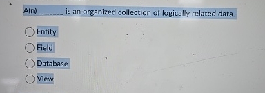 A ( n ) is an organized collection of logically