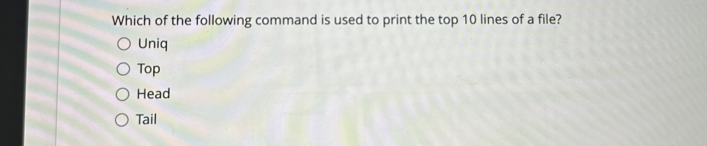 Which of the following command is used to print