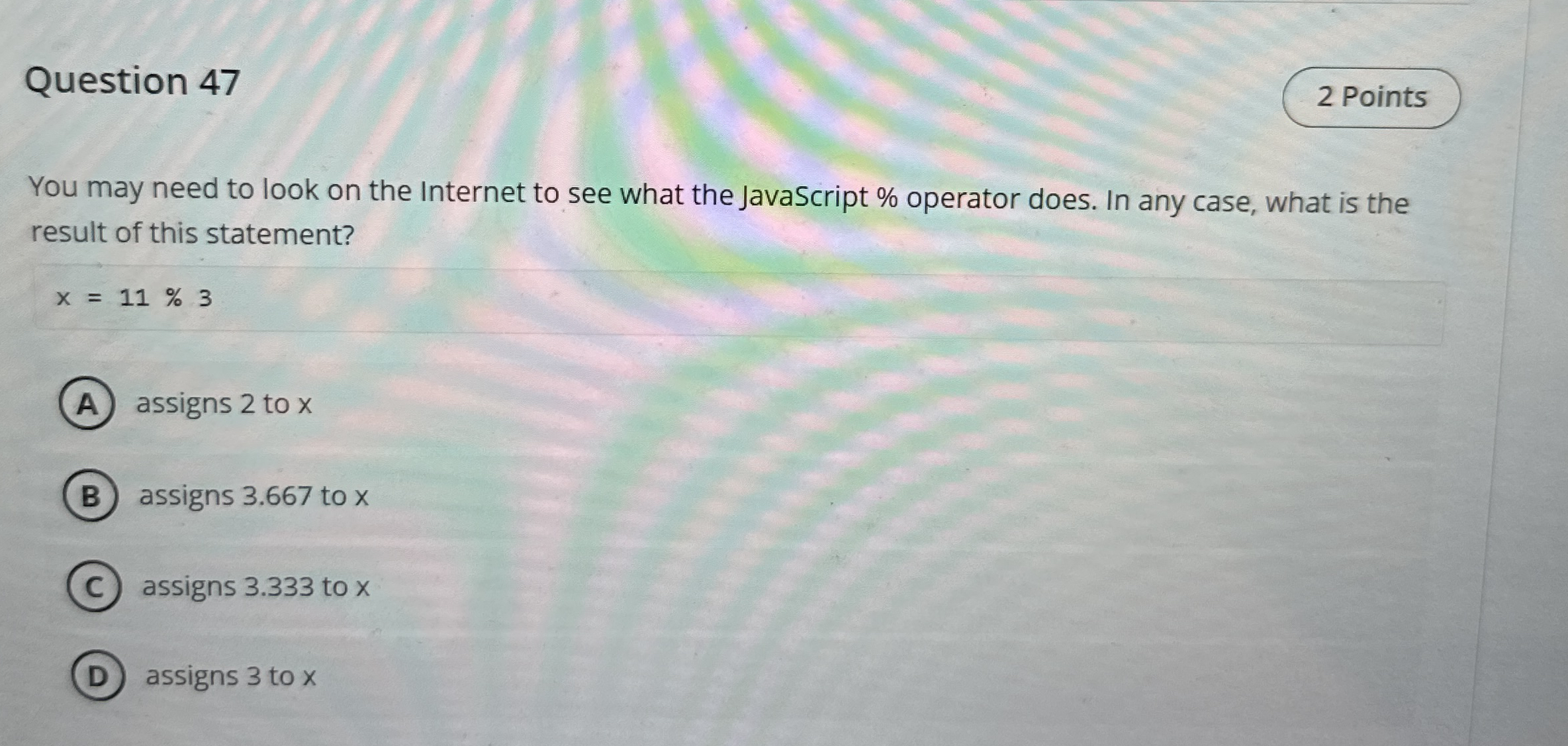 Question 4 7 You may need to look on the Internet