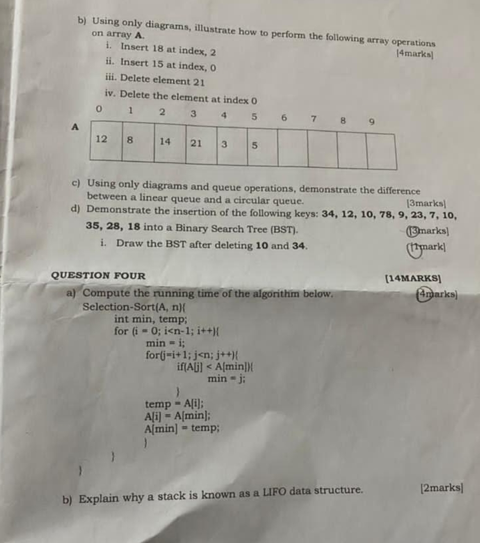 b ) Using only diagrams, illustrate how to