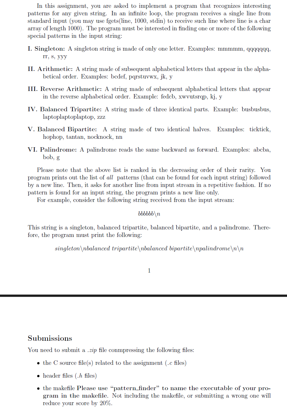 In this assignment, you are asked to implement a