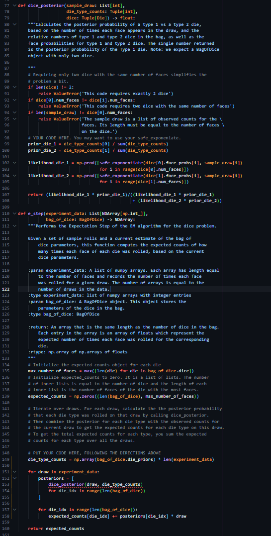 I cant get the step _ e to work properly as seen
