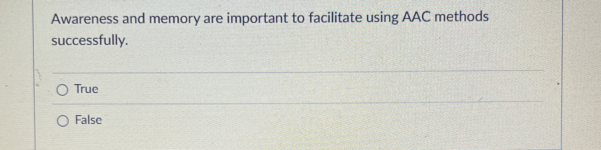 Awareness and memory are important to facilitate